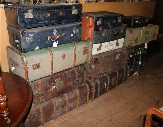 Trunks and suitcases